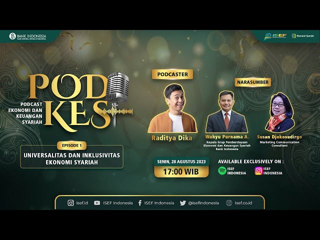 PODKES 2023 FT RADITYA DIKA | EPISODE 01 - UNIVERSALITAS DAN INKLUSIVITAS EKONOMI SYARIAH